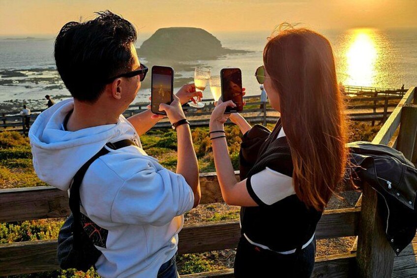 Toast golden hour with sparkling wine at The Nobbies 2
