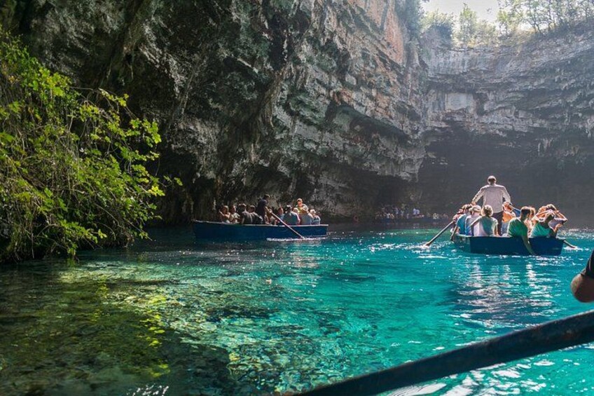Melissani Lake boat ride 3