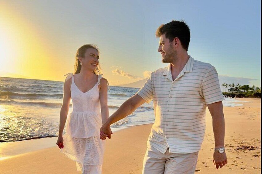 Romantic Sunset Picnic at Pristine Beach with Photo & Video 2