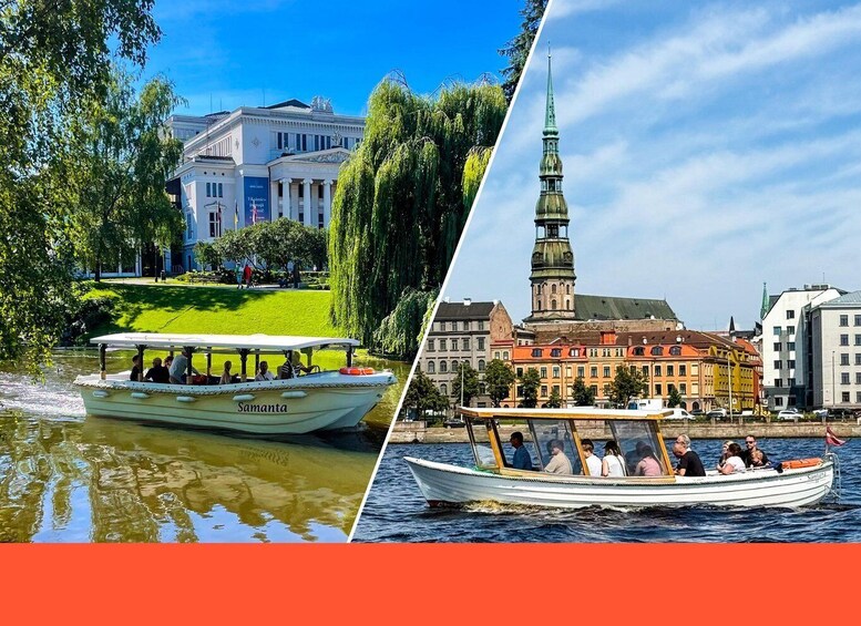 Riga: Canal & River Electric Boat Tour with Audio Guide 1