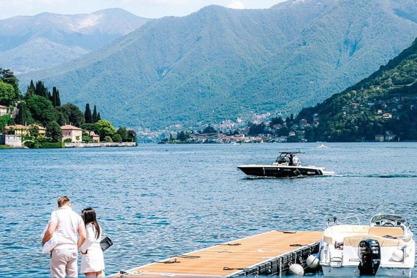 4H Como Lake Cruise drop of Bellagio and Varenna on Tender Yacht 2
