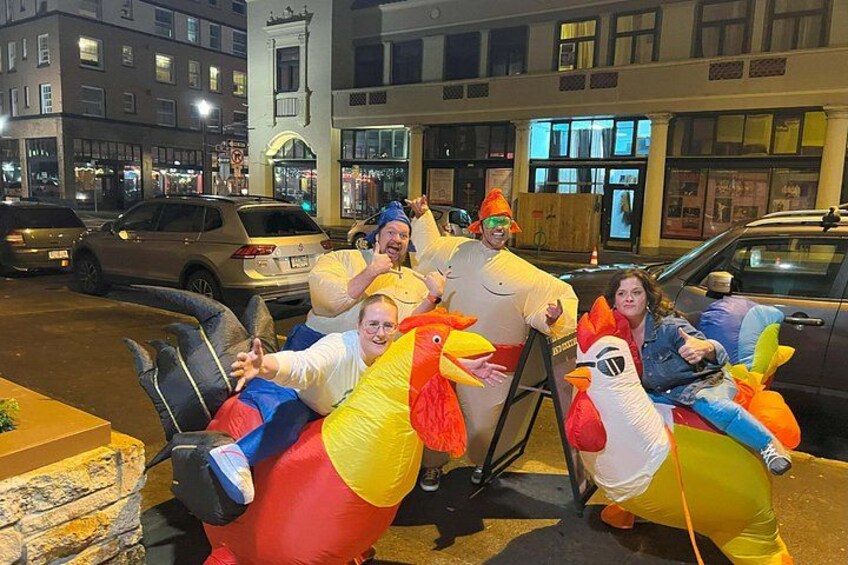 Race in inflatable costumes 3