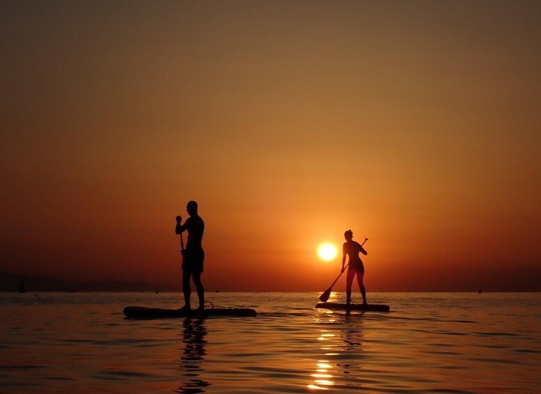 Picture 15 for Activity Barcelona: Sunrise Paddleboarding with Instructor and Photos 2