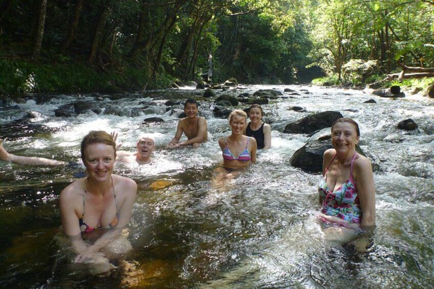 Cooling off with a swim at a secluded Daintree Rainforest creek 2