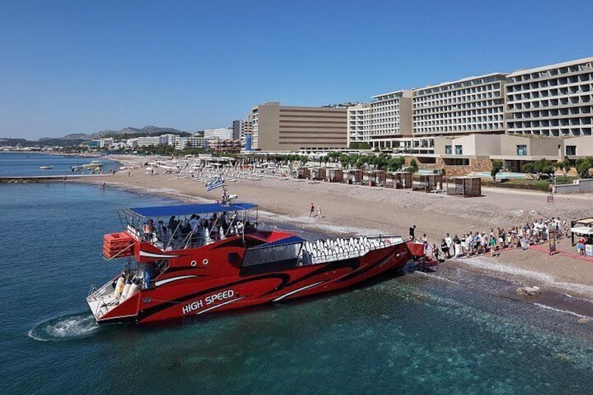 Fast Boat To Symi & St George's Bay Directly from Faliraki Beach 3