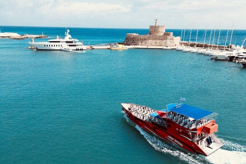 Fast Boat To Symi & St George's Bay Directly from Faliraki Beach 3