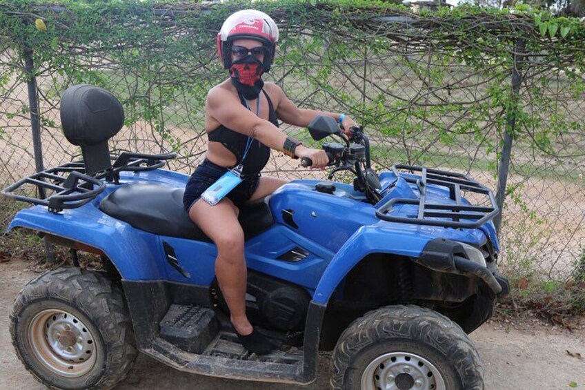 ATV & Bamboo Rafting With Limestone Massage. 5
