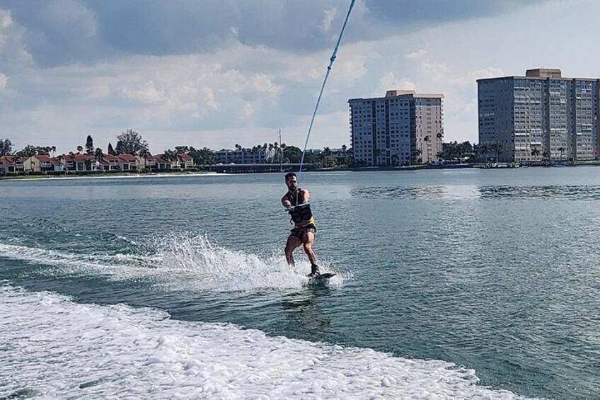 Private boat tours for dolphin watching near treasure island 2