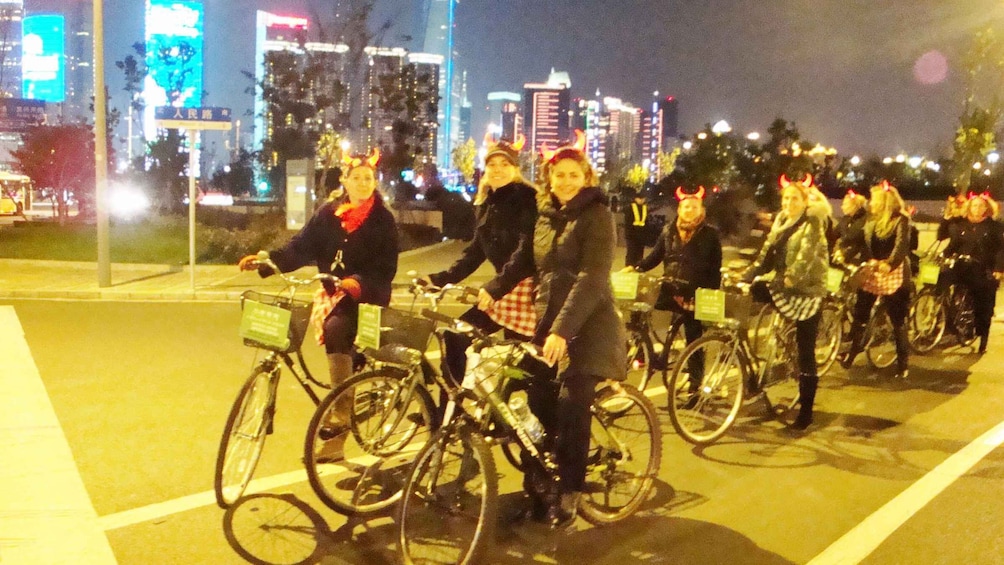 Picture 5 for Activity Shanghai Charming Night Small Group Bike Tour 2