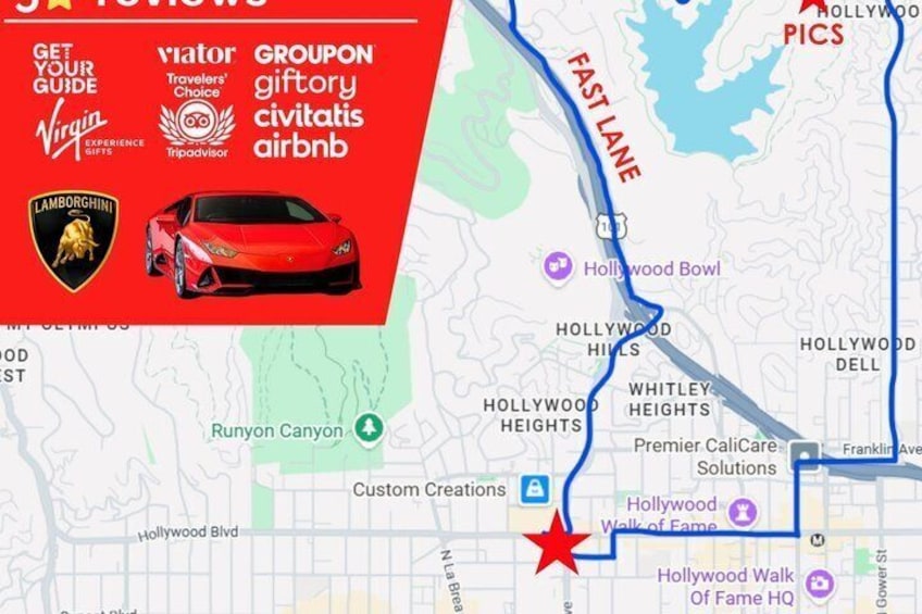 50-Minute Driving Tour: Explore Los Angeles in a Lamborghini 2