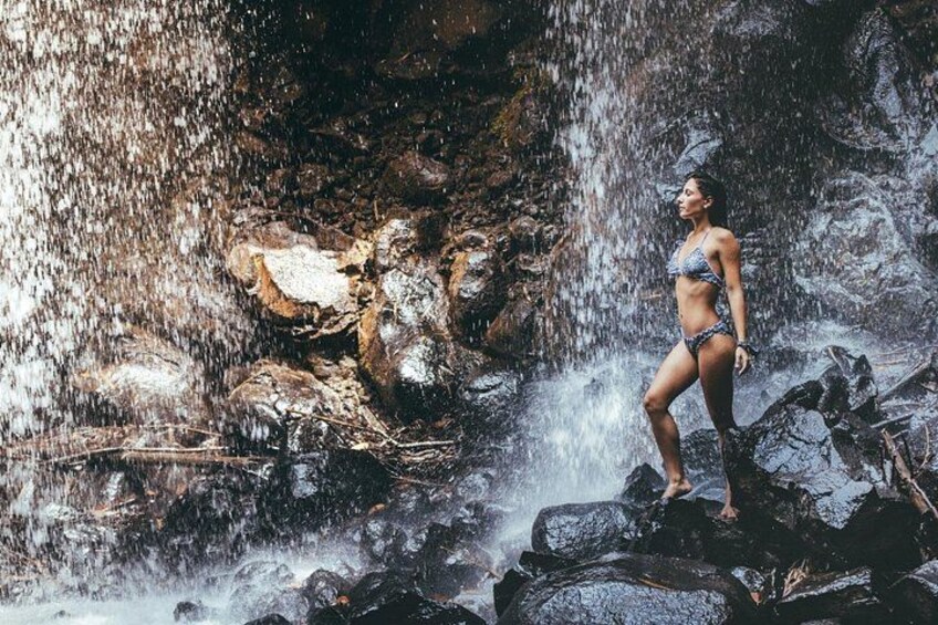 Swimming at one of the 5 waterfalls 5