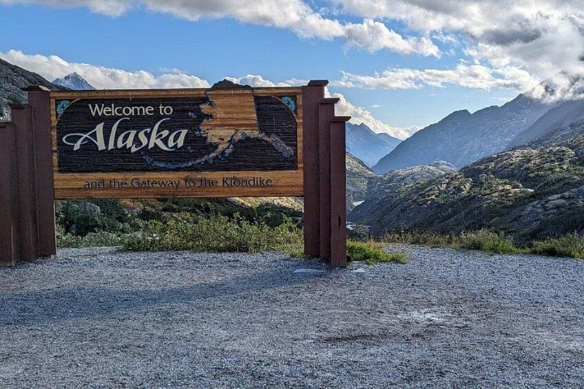 See the White Pass Summit & Welcome to Alaska Sign 3