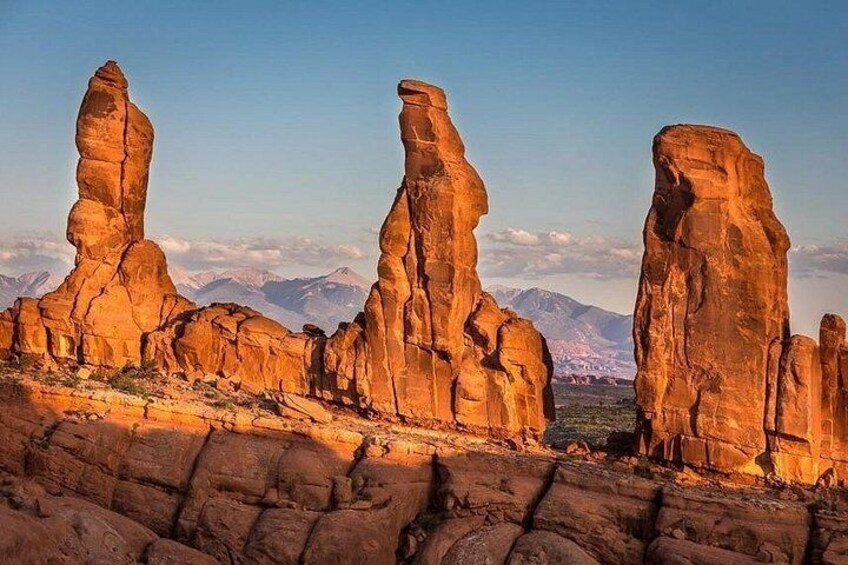 Rock formations with a clear sky. 3