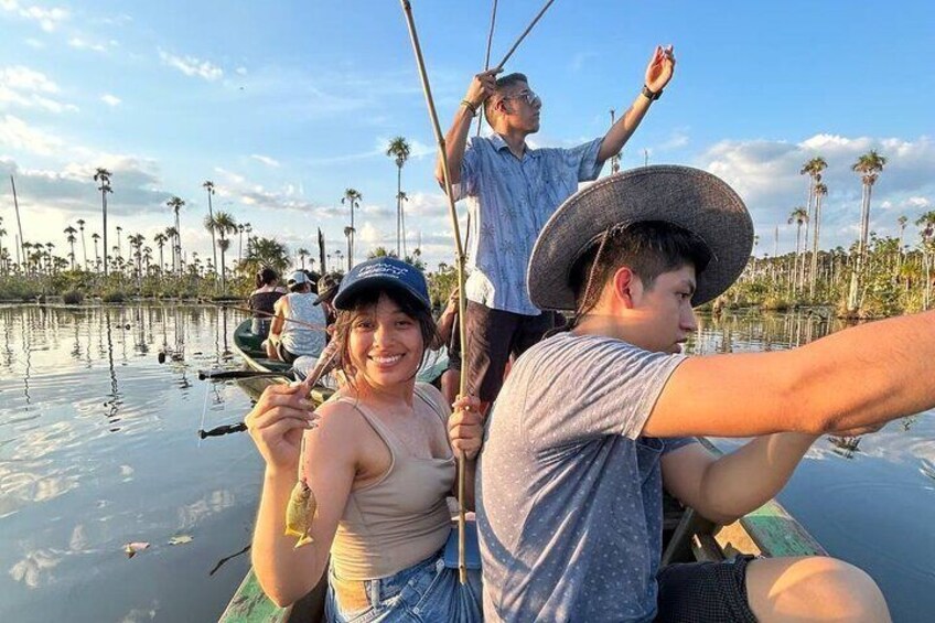 3 Hours Private Piranha Fishing in Lake Yacumama