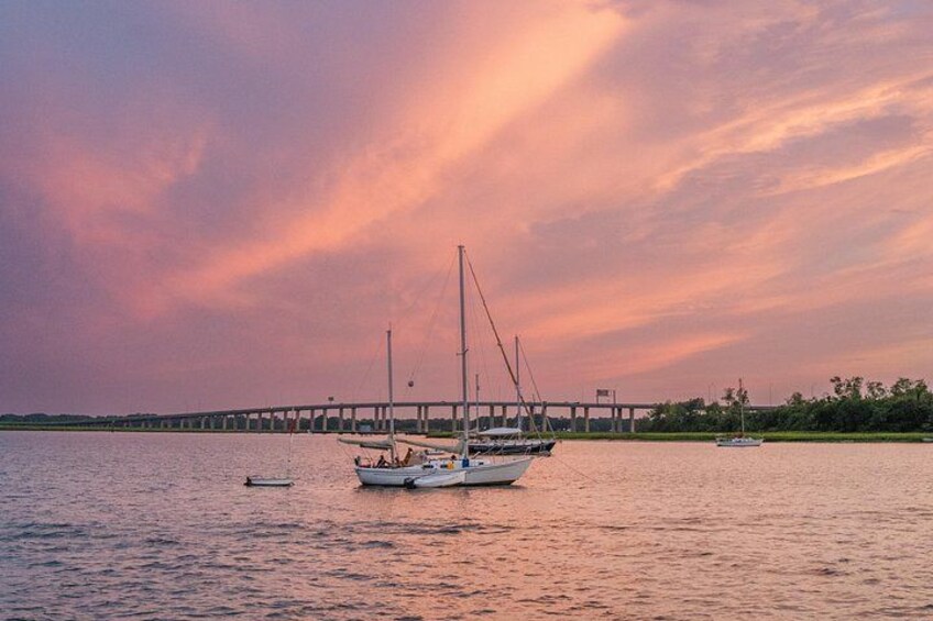 Gorgeous sunset in the Charleston Harbor 2