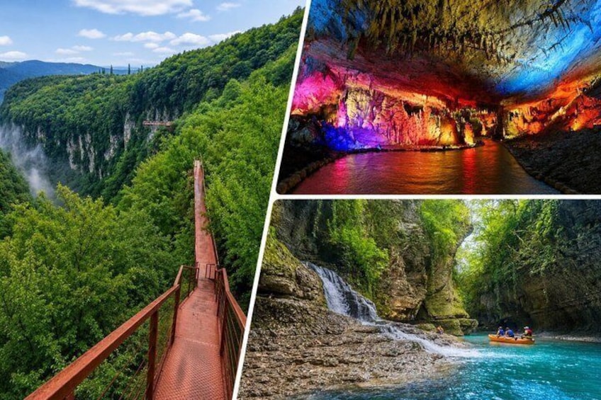 Prometheus Cave, Okatse Canyon & Martvili Canyon from Kutaisi 2