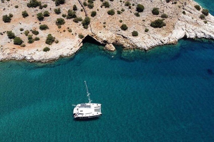 Full Day Yacht Tour in Catamaran Naxos Greece 2