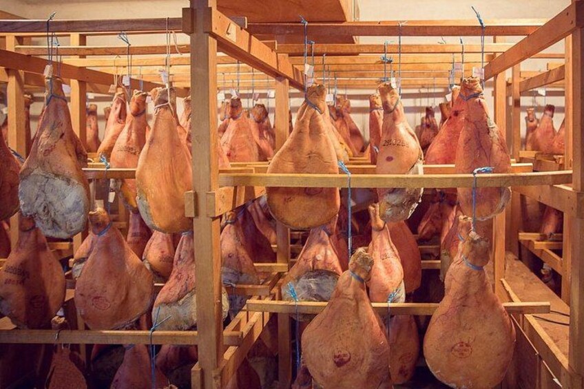 Hundreds of IBAIALDE hams in the dryer 1