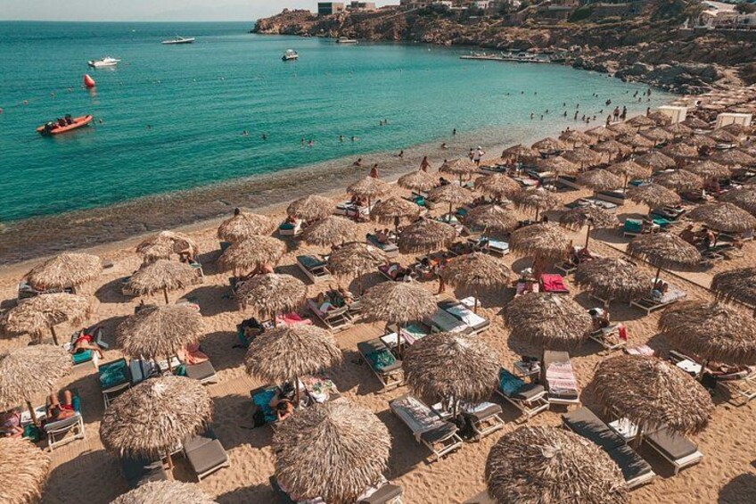 Super Paradise Beach Mykonos Seaside Sunbed (1st row) 2