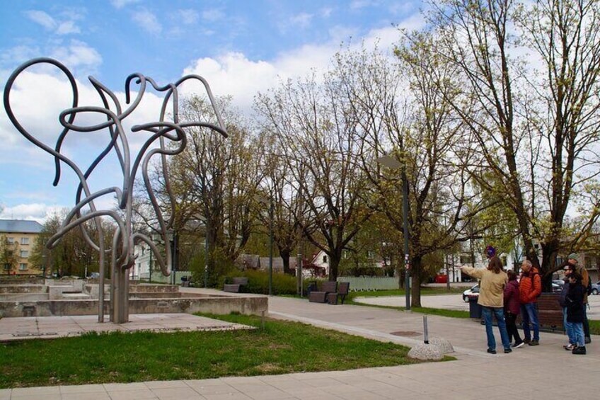 Monument dedicated to the semiotician, Juri Lotman