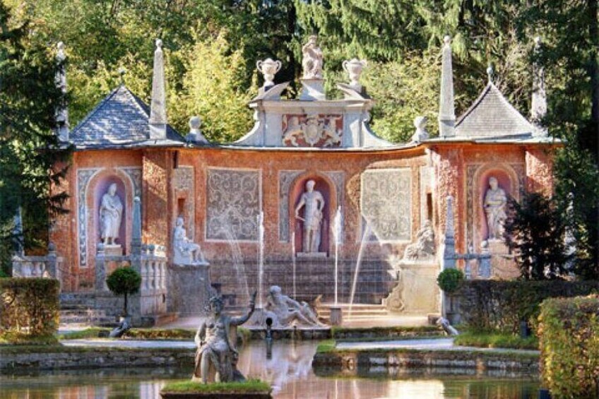 another trick fountain in the castle park