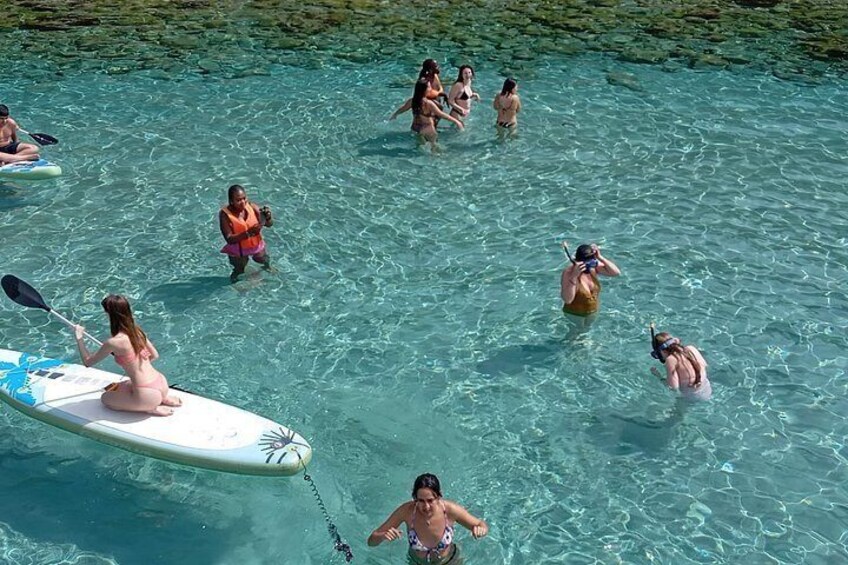 Sea Caves & Coves Snorkeling Paddle Boarding Boat Tour 2