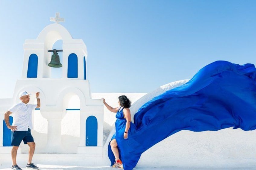 Flying Dress Photoshoot Santorini & Videos 4
