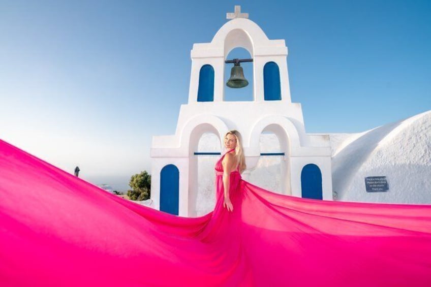 Flying Dress Photoshoot Santorini & Videos 2