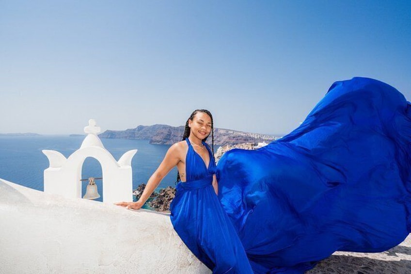 Flying Dress Photoshoot Santorini & Videos 3
