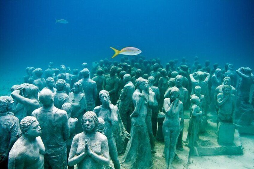 Snorkeling in Isla Mujeres and Underwater Museum