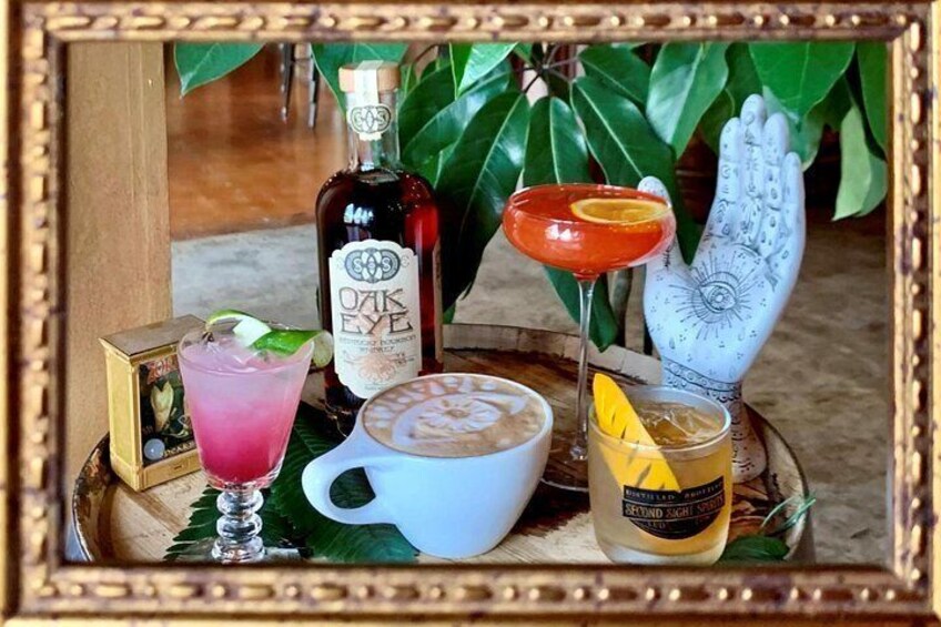 Seasonal cocktails, full coffee service, and mocktails for non drinkers are available to take with you on a tour. 2