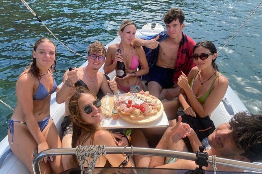 Cagliari Boat tour 5 stops , snorkeling , Sardinian aperitif included 4