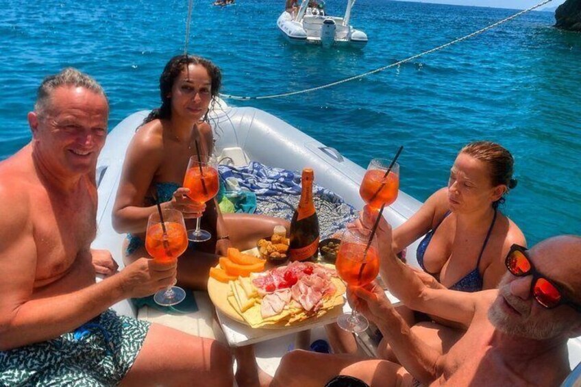 Cagliari Boat tour 5 stops , snorkeling , Sardinian aperitif included 3