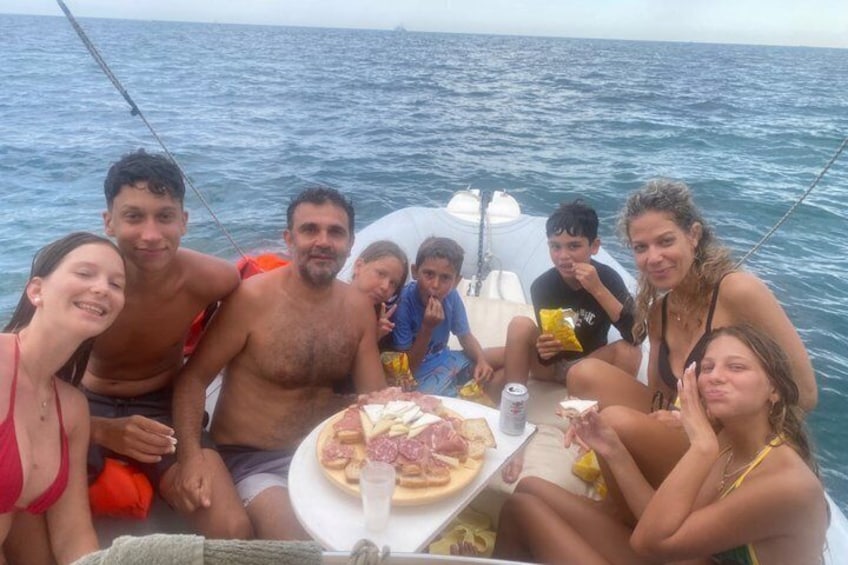 Cagliari Boat tour 5 stops , snorkeling , Sardinian aperitif included 3