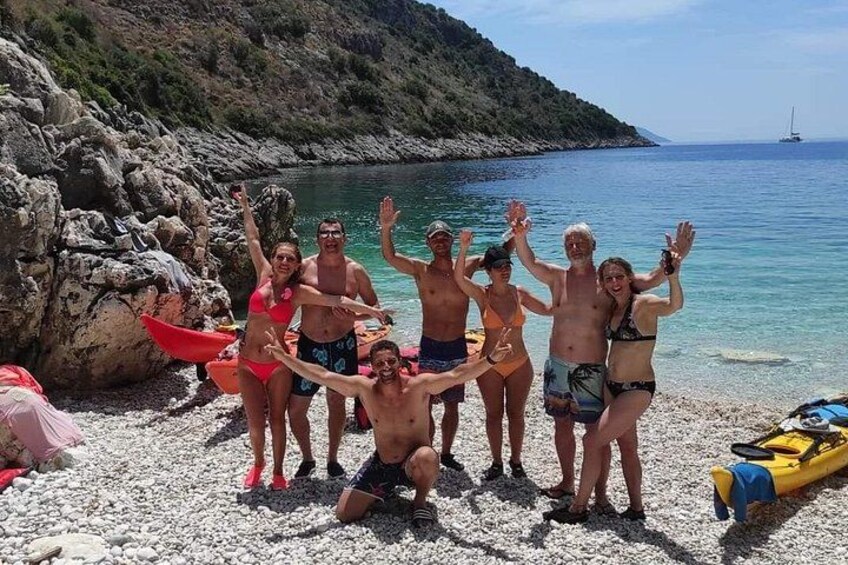Kayak Trip to Hidden blue Cave, with lunch & fruits. 2