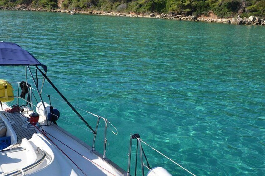 Half Day Cruise on a Sailing Yacht in Corfu Island 2