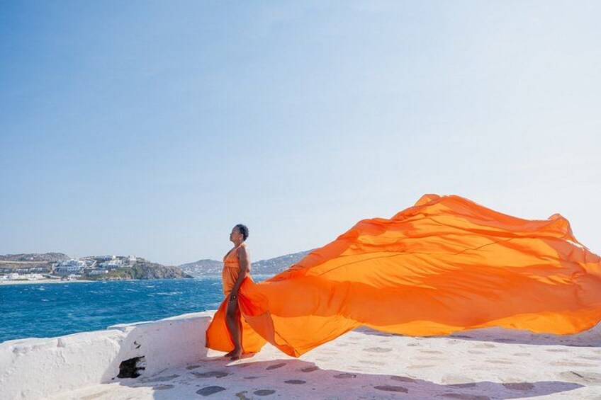 Mykonos Flying Dress Photoshoot 3