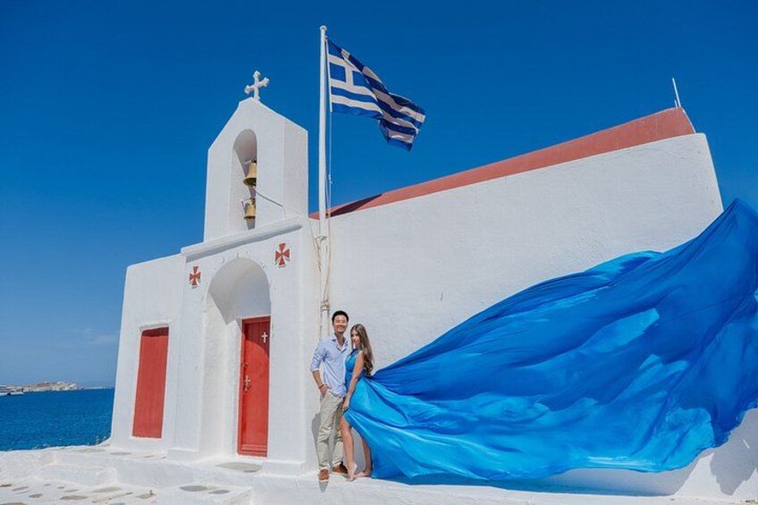 Mykonos Flying Dress Photoshoot 2