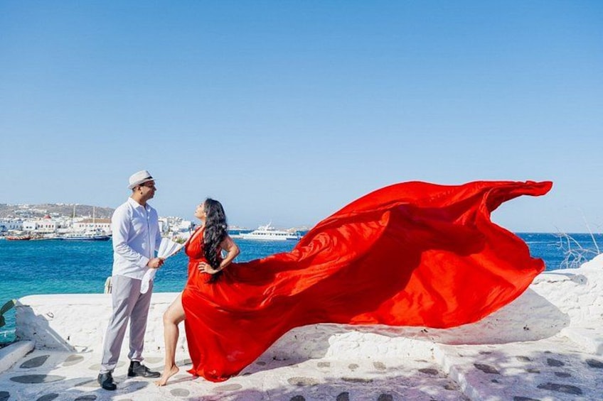 Mykonos Flying Dress Photoshoot 5