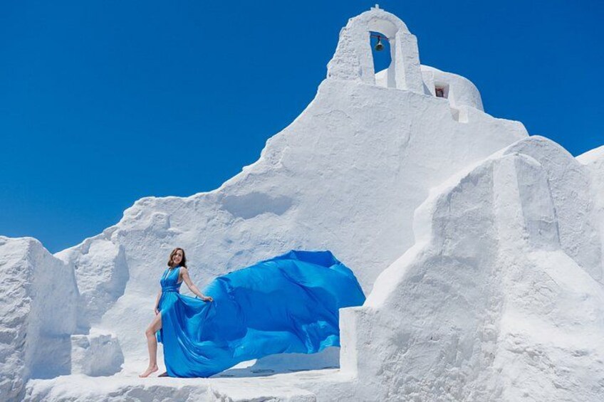 Mykonos Flying Dress Photoshoot 2