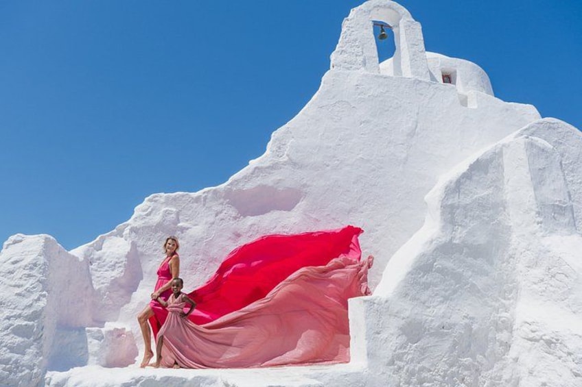 Mykonos Flying Dress Photoshoot 2