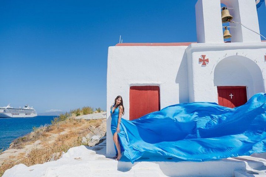 Mykonos Flying Dress Photoshoot 4