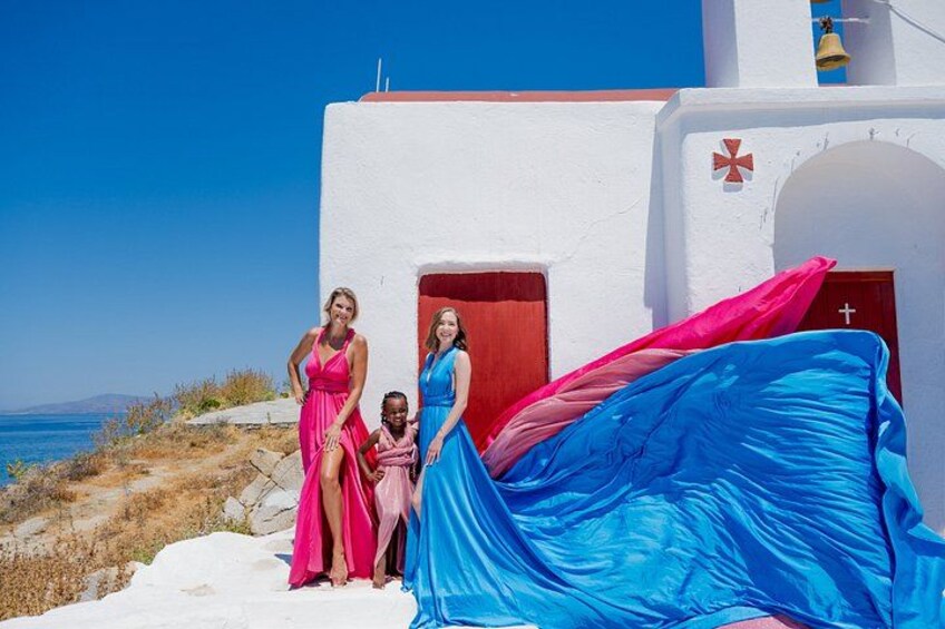 Mykonos Flying Dress Photoshoot 2