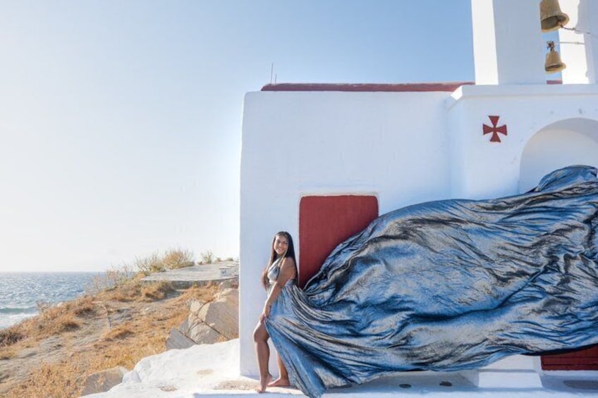 Mykonos Flying Dress Photoshoot 2
