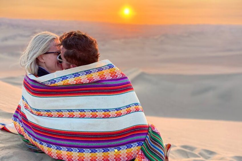 Romantic Sunset in Huacachina Desert 5