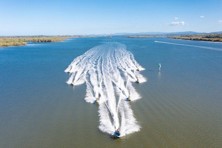 1.5 hr Jet Ski Safari tour to South Stradbroke Island! 1