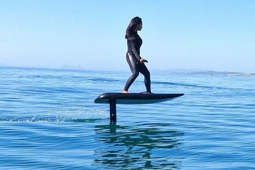 efoiling in costal del sol, spain
