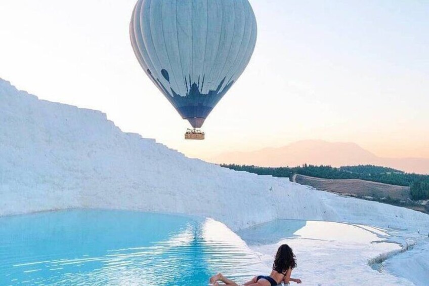 Sarıgerme Independent Pamukkale Tour With Hot Air Balloon Ride