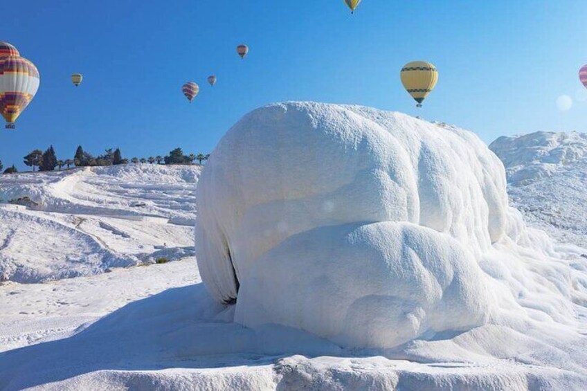 Sarıgerme Independent Pamukkale Tour With Hot Air Balloon Ride