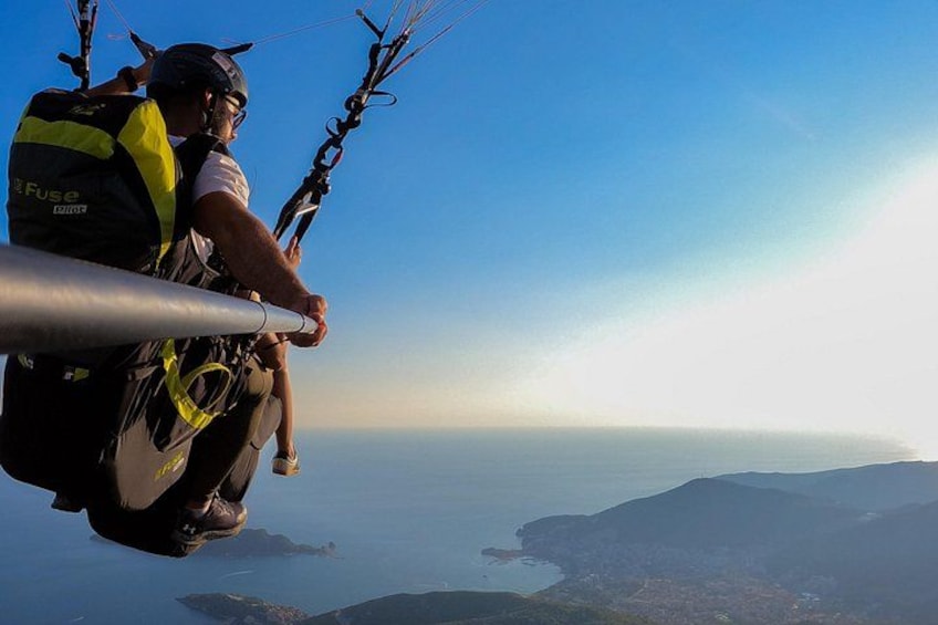 Budva: Tandem Paragliding from 2,500ft with GO2FLY team 1